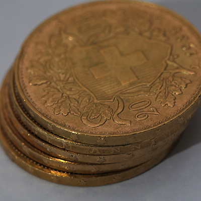 Vreneli, 20 SFK, Gold