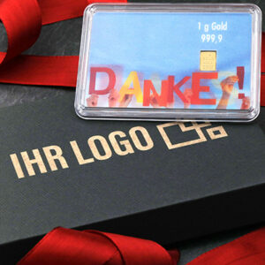 Geschenkbarren als Dankeschön.