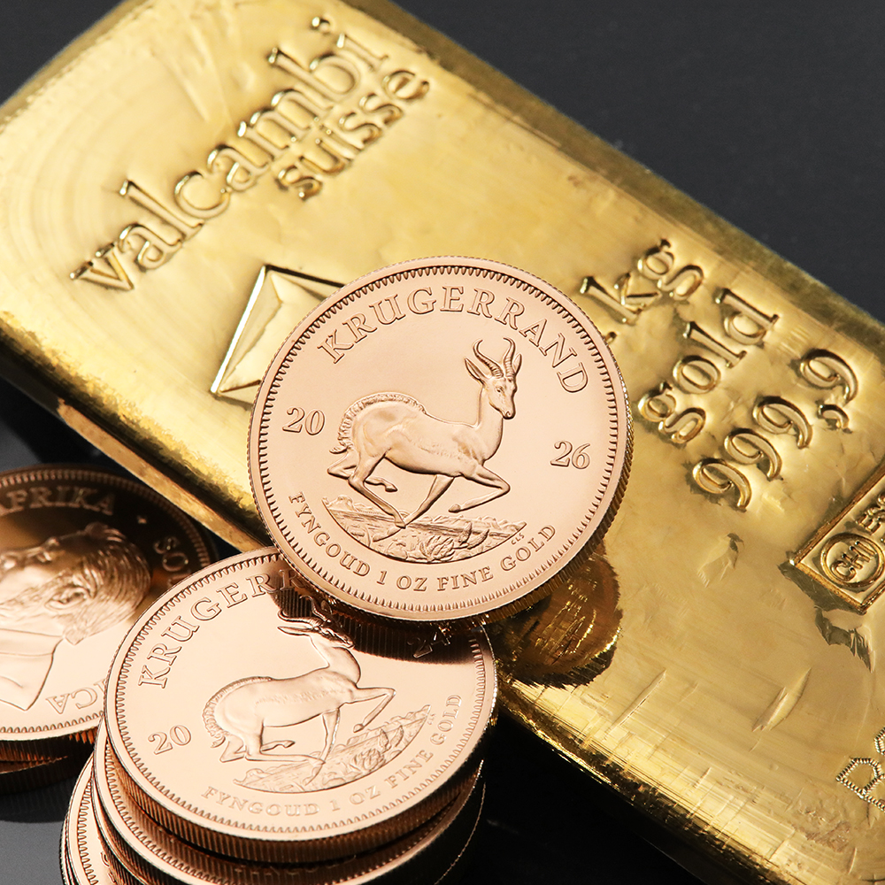 Anlagegold in Form von Münzen und Barren