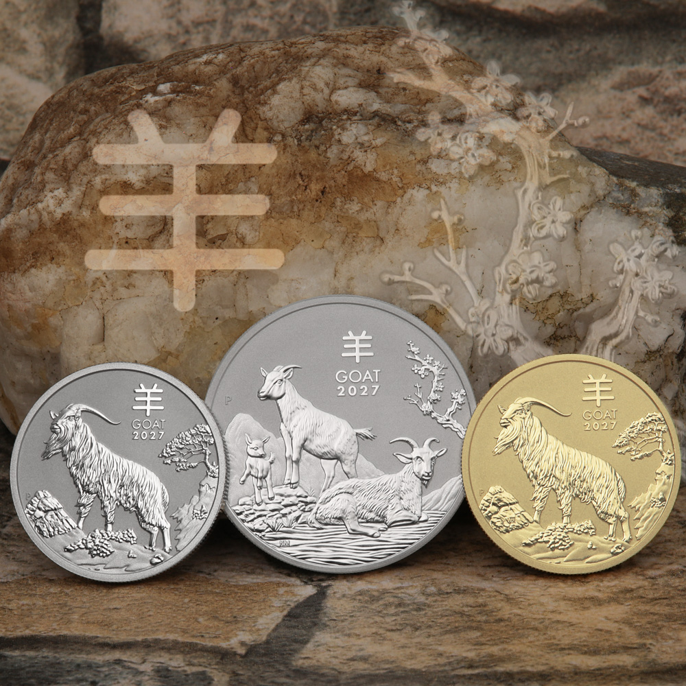 Lunar Serie III 2027 aus Gold, Silber und Platin
