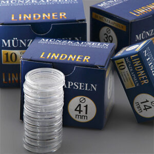 Münzkapseln des Herstellers Lindner