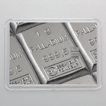 Palladiumbarren 1g "Palladium-CombiBar" (Flip) 