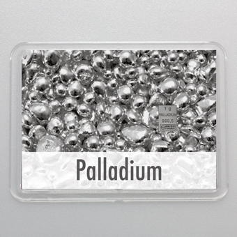 Palladiumbarren 1g "Pd-Palladium" (Flip) 
