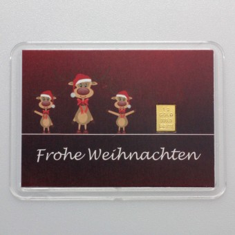 10x Motiveinleger "Rentiere/Weihnachten" 