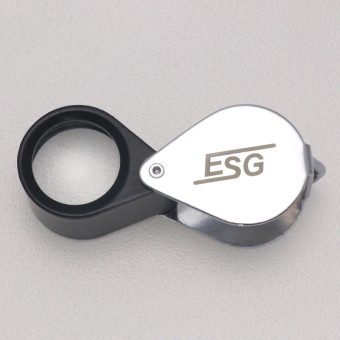ESG "Einschlag-Lupe" (im Leder-Etui) 