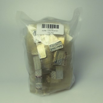 JUNK-Silberbarren 50x 10g Ag (Junk-Bag) 