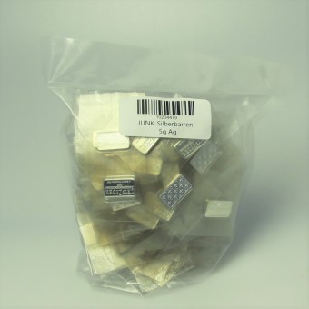 JUNK-Silberbarren 50x 5g Ag (Junk-Bag) 
