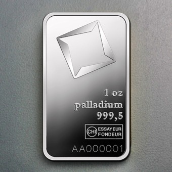 Palladiumbarren 1oz Valcambi (Pd) 