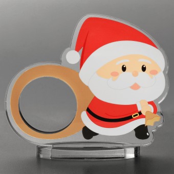 Acrylaufsteller "Santa Claus" für Medaillen und Münzen