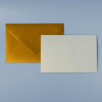 Geschenk-Karte "Alles Gute" mit goldenem Umschlag 