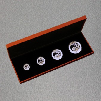 Silbermünze 1/10+1/4+1/2+1oz "Panda" 2017 Show Panda Set – 4-teilig (China)