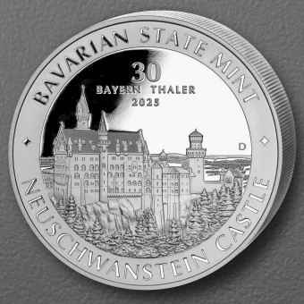 Silber 1kg "Schloss Neuschwanstein" 2025 Bayern Thaler (Deutschland)