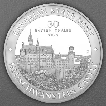 Silber 1kg "Schloss Neuschwanstein" 2025 Bayern Thaler (Deutschland)