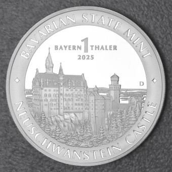 Silber 1oz "Schloss Neuschwanstein" 2025 Bayern Thaler (Deutschland)