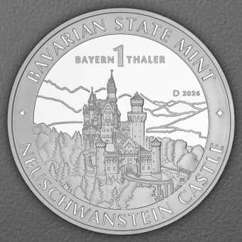 Silber 1oz "Schloss Neuschwanstein" 2026 Bayern Thaler (Deutschland)