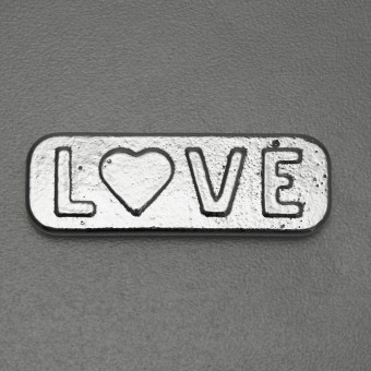 Silber 3-D Barren "Love Bar" 3oz 