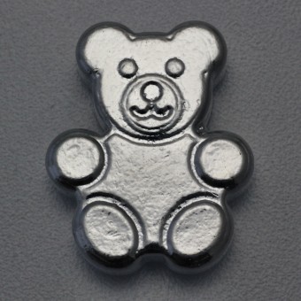 Silber 3-D Barren "Teddybär" 2oz, gegossen 