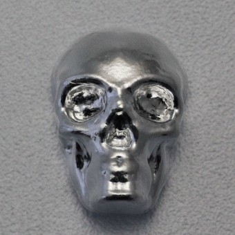 Silber 3-D Barren "Totenkopf" 1oz, gegossen 