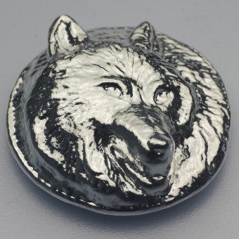 Silber 3-D Barren "Wolf" 5oz, gegossen 