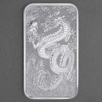 Silber Münzbarren 1oz "Rectangular Dragon" 2024 diff. (Australien)
