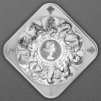 Silberbarren 10oz THE ROYAL MINT "The Queen's Beasts" geprägt
