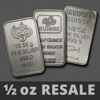 Silberbarren 1/2oz (Resale) 