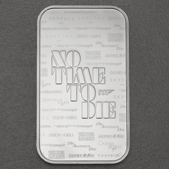 Silberbarren 1oz "James Bond - NO TIME TO DIE"  