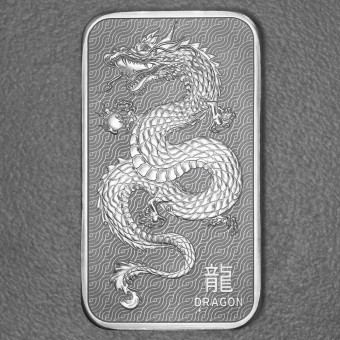 Silberbarren 1oz Perth Mint "Drache" 