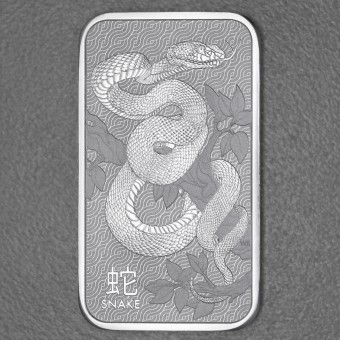 Silberbarren 1oz Perth Mint "Schlange" 