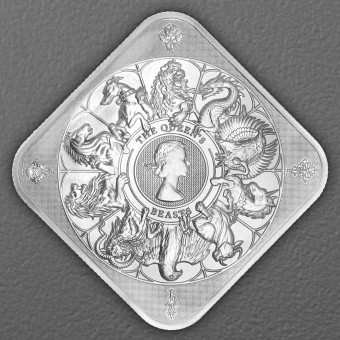 Silberbarren 1oz THE ROYAL MINT "The Queen's Beasts" geprägt