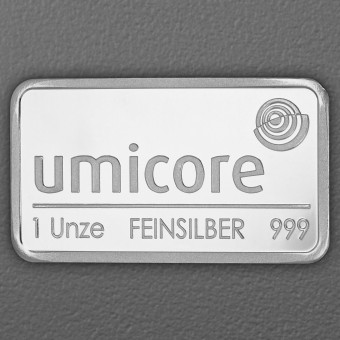 Silberbarren 1oz UMICORE geprägt 