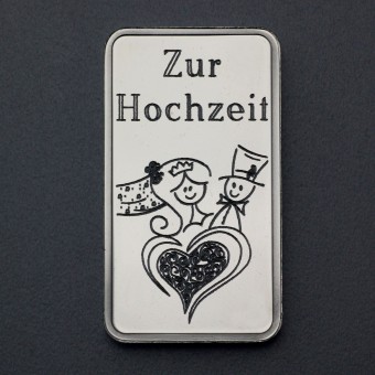 Silberbarren 1oz "Zur Hochzeit" ESG 