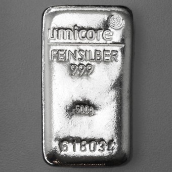 Silberbarren 500g UMICORE (Resale) 