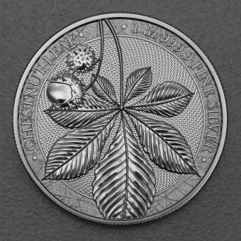 Silbermedaille 1oz "Chestnut Leaf" 2021 Mythical Forest Serie