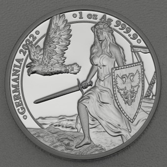 Silbermedaille 1oz "Germania" 2022 (PP) (Polen)