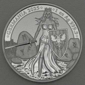 Silbermedaille 1oz "Germania" 2025 (PP) (Polen)