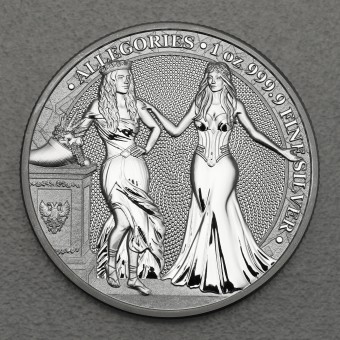 Silbermedaille 1oz "Italia & Germania" 2020 