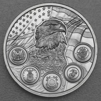 Silbermedaille 2oz "Military Service Appreciation" 