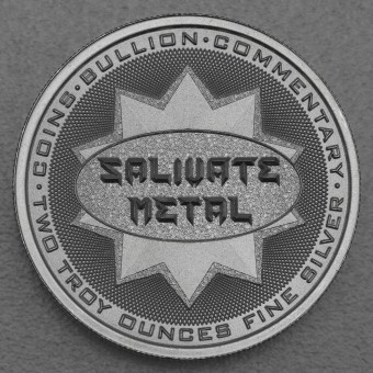 Silbermedaille 2oz "Salivate Metal" 