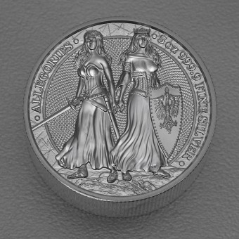 Silbermedaille 5oz "Polonia & Germania" 2022 
