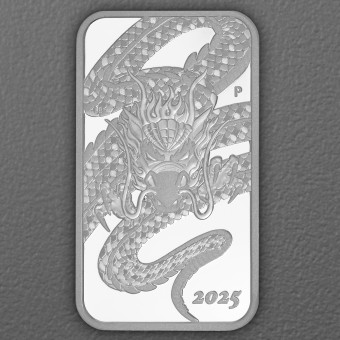 Silbermünzbarren 1oz "Rectangular Dragon" 2025 (PP) (Australien)