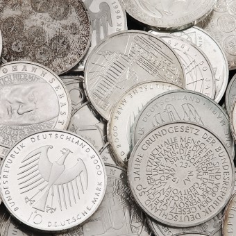Silbermünze 100 x 10 DM ab 1998 "Diverse" Investmentpaket (Deutschland)