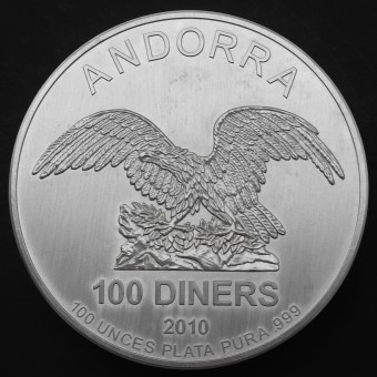 Silbermünze 100oz "Andorra Eagle" verschiedene Jahrgänge (Andorra)