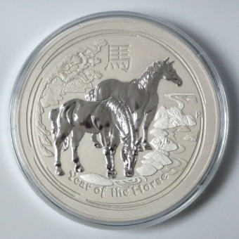Silbermünze 10kg "Pferd" 2014 Lunar II – Year of the Horse (Australien)