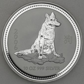Silbermünze 10oz "2006 Hund" Lunar I 