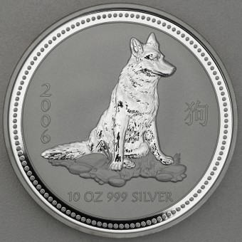 Silbermünze 10oz "Hund" 2006 Lunar I – Year of the Dog (Australien)