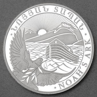 Silbermünze 10oz "Arche Noah" aktueller Jahrgang (Armenien)