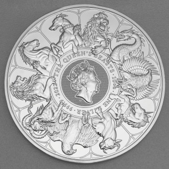 Silbermünze 10oz "Completer Coin" 2022 The Queen's Beasts (Großbritannien)