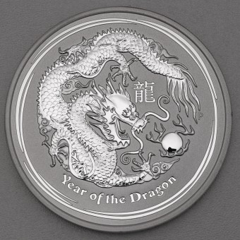 Silbermünze 10oz "Drache" 2012 Lunar II – Year of the Dragon 19% (Australien)