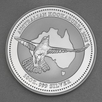 Silbermünze 10oz "Kookaburra" 2002 (Australien)